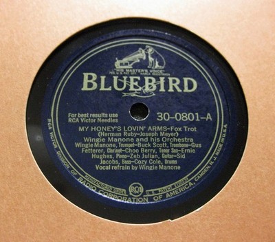 WINGY MANONE My Honey's Lovin' Arms / When My Sugar Walks Down The Street (504)