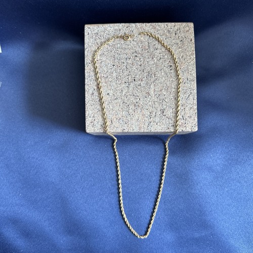 MICHAEL ANTHONY 14k Yellow Gold Rope Chain 20” lightweight 2g missing ...