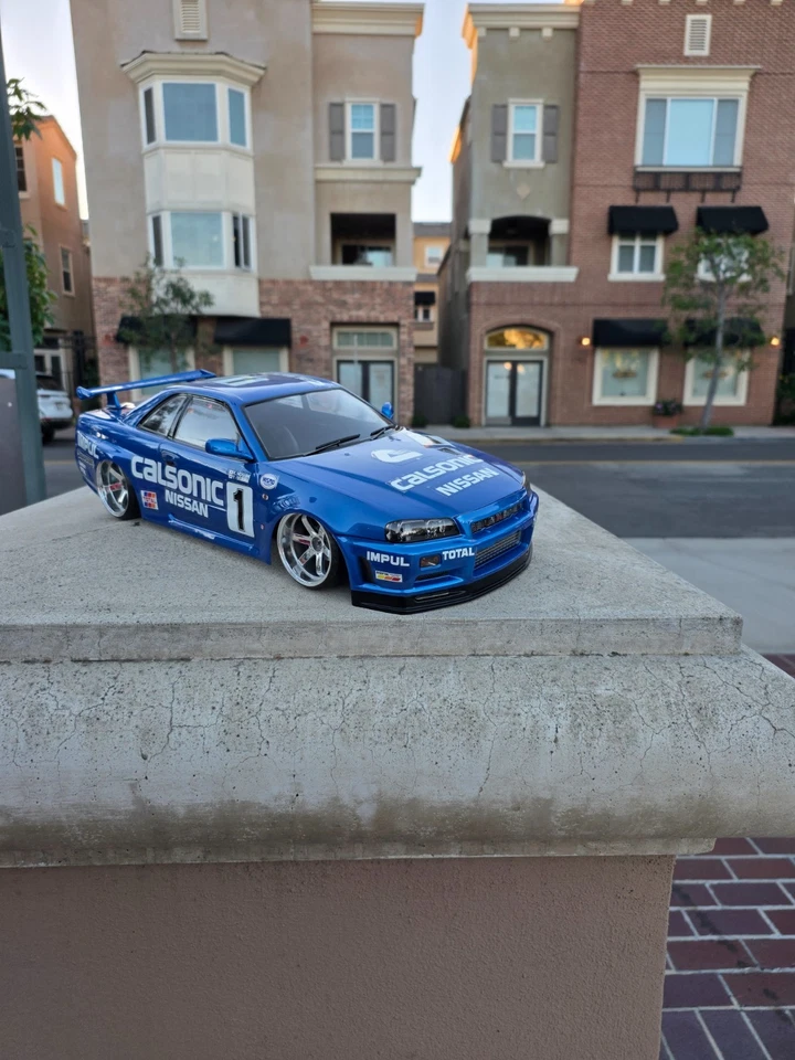 200mm 1/10 Custom Paint NIS-R34 4Tec-2 RDS DC10 YD2 MST FZ02 TT02 Body Only - Image 2 of 4