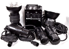 PROFOTO PRO ACUTE 24 ALFA Power Pack 3 Heads 7" Reflectors  Manual Works Great
