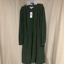 NWT Michael  Michael Kors Women's Dress Jade green button down closure  2X