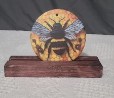 Bee Light 3.5 Inch Glass Ornament