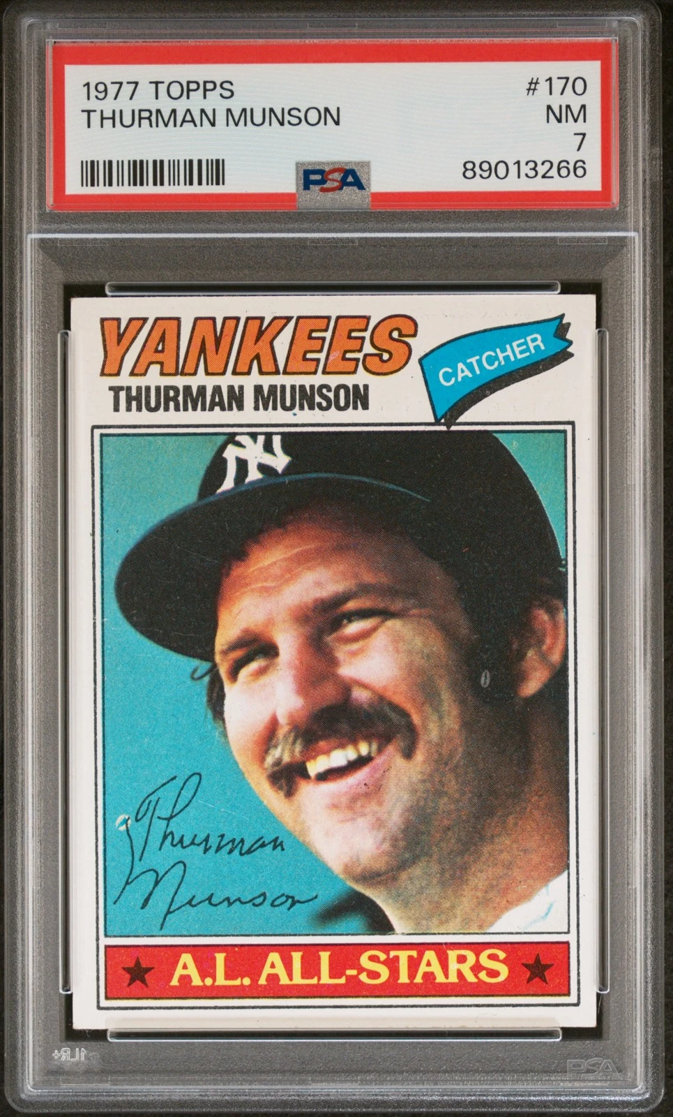 Thurman Munson trading card