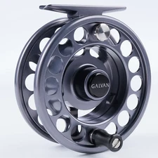 Galvan Rush Light R4 Fly Reel - Gunmetal - Free Fly Line - Free Fast Shipping