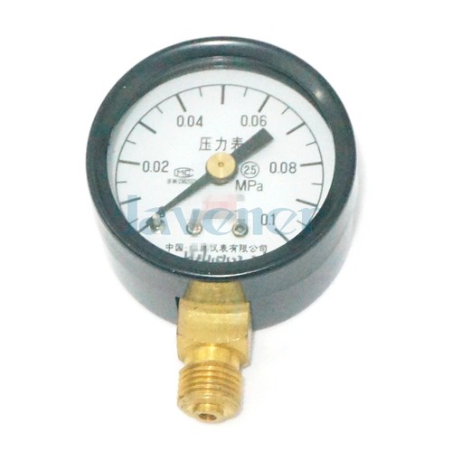 Dial medidor de presión compresor de aire de montaje radial de 40 mm M10x1 0,1-25 Mpa de diámetro - Imagen 6 de 46