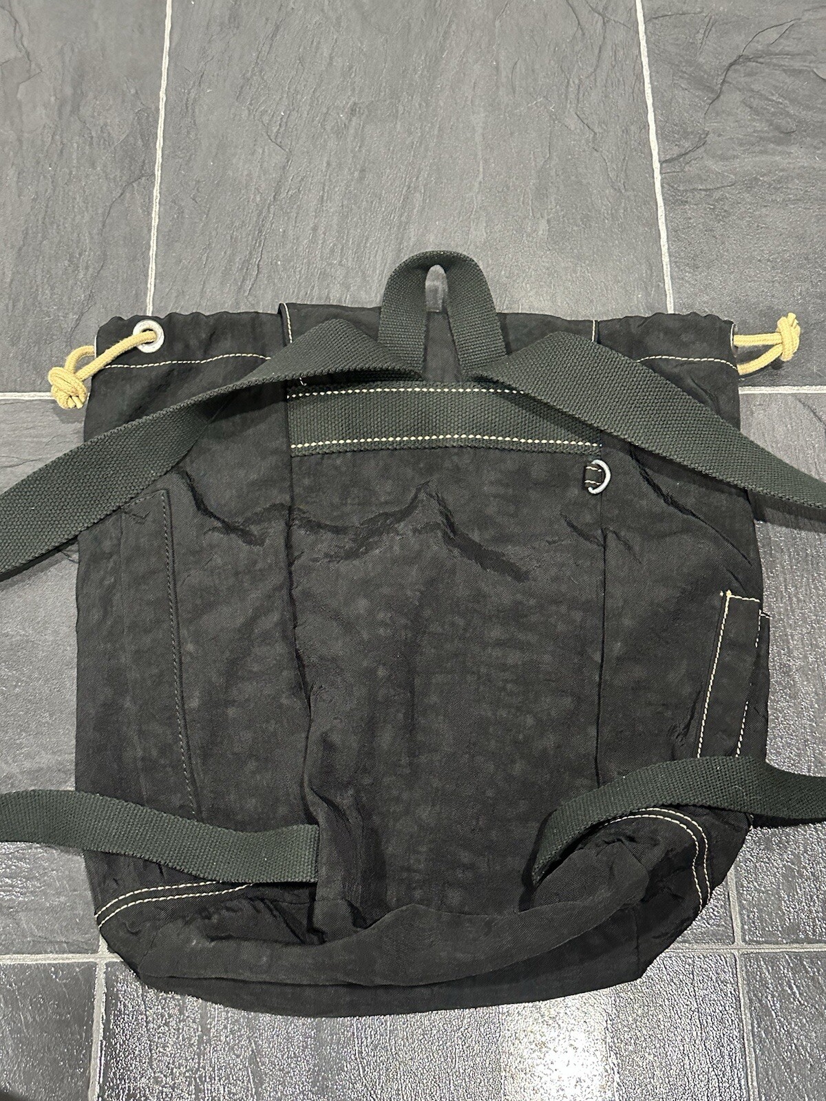 Kipling Black Drawstring Backpack Vintage Y2K Min… - image 6