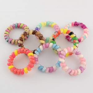 plastic hair ties spiral