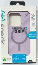 Speck - Presidio2 Grip Case with MagSafe for Apple iPhone 15 Pro - Soft Lilac