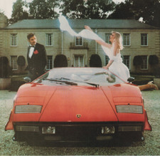 1980 Lamborghini Print Ad 8.75"x11" Lamborghini Woman's Fragrance