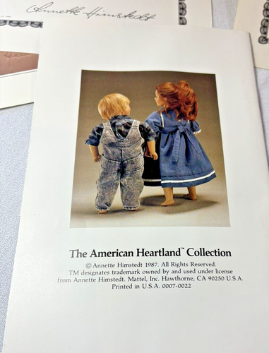 Zwei Annette Himstedt American Heartland Prairie Kids 22" Puppen Toni & Timi (Box) - Bild 14 von 14