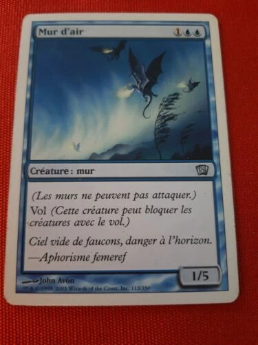 Cartes blancs à l'unité de jeux de cartes à collectionner, magic: l'assemblée (MTG), en français