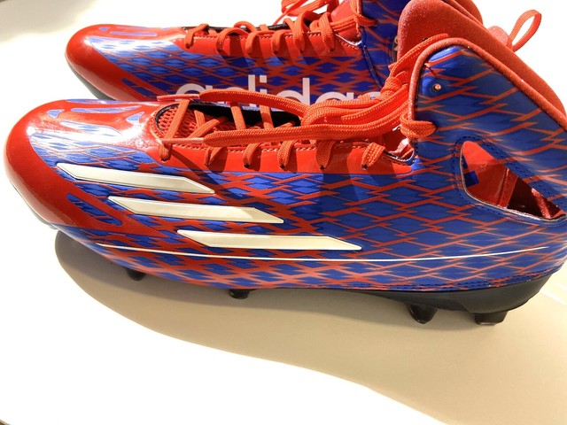 red adizero football cleats