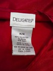 DELICATES WOMENS RED ROSE Lingerie Satin FLORAL Nightgown Slip NIGHTIE MEDIUM LN — photo 3