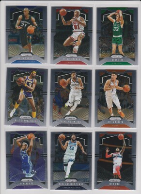 2019-20 Panini Prizm Basketball NM you pick base stars RC rookie insert HOF