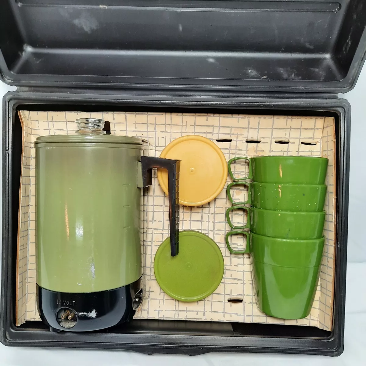 Vtg Empire Portable Coffee Maker Travel Kit RV Camper Van Life