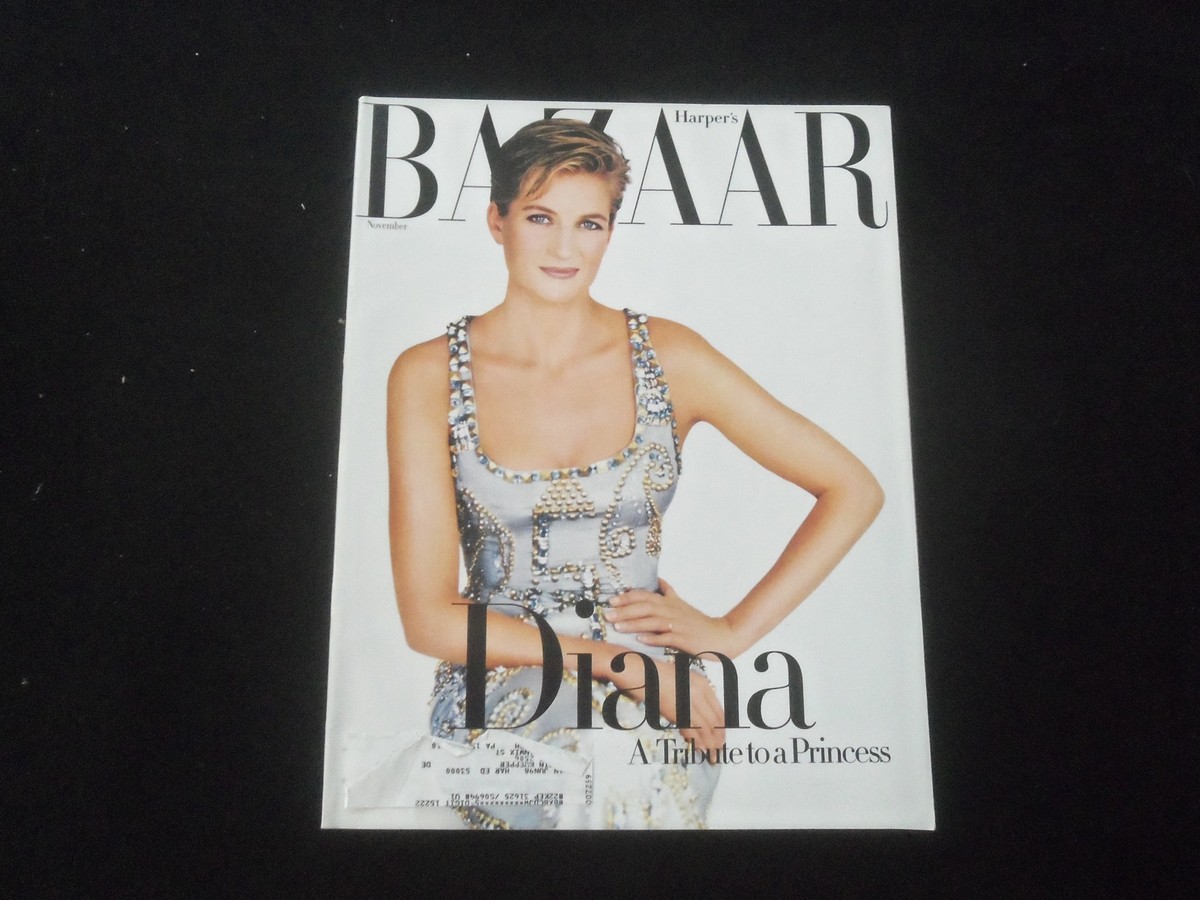 1997 NOVEMBER HARPER'S BAZAAR MAGAZINE - DIANA, A TRIBUTE TO A
