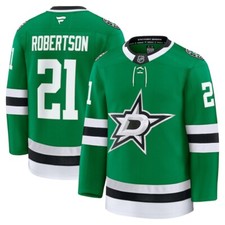 Dallas Stars Jason Robertson #21 Fanatics Men's Green Home Premium NHL Jersey