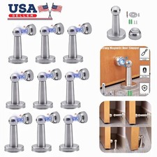 Magnetic Door Stop Holder Home Safety Stopper Guard Office Fitting Screws Catch