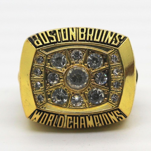 1972 BOSTON BRUINS STANLEY CUP WORLD CHAMPIONS BORR SIZE 11 W/WOOD DISPLAY BOX - Picture 2 of 6