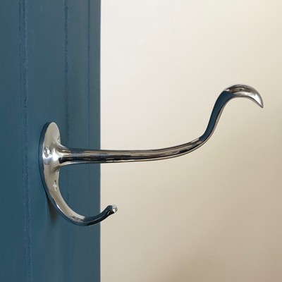 Polierte Chrom Doppel Kleiderhaken Küche Wand Schlafzimmer Türgriffe Griffe 