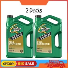 Quaker State Full Synthetic 5W-30 Motor Oil, 5-Quart, 2 Packs FREE SHIPPING