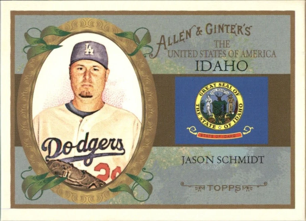 Jason Schmidt Los Angeles Dodgers Baseball Sports Trading Cards