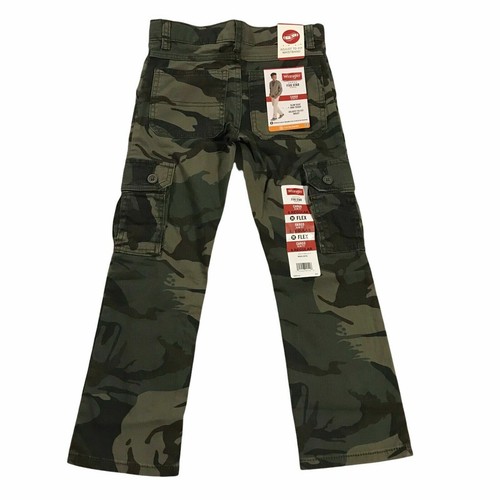 Wrangler Boys Cargo Pants Size 5 Beige Regular Fit Ajustable Waist - Picture 13 of 14