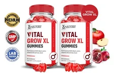 Vital Grow XL Performance Gummies 1000MG Advanced Formula For Men  2 Pack