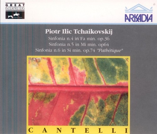 SCARCE! Cantelli-Tchaikovsky: Symphony #4, 5, 6 / Milan Edition! ARKADIA CD Set