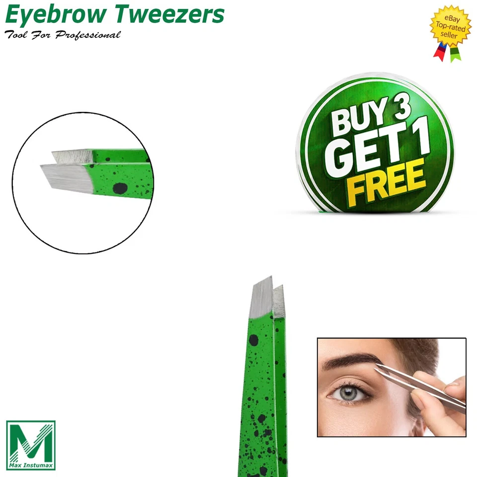 Пинцет для бровей лучший точный пинцет для волос с косым наконечником для мужчин и женщин профессиональный - Изображение 4 из 4
