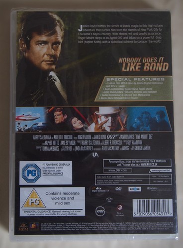 JAMES BOND 007 / LIVE AND LET DIE / ROGER MOORE / NEW & SEALED R2 / UK POST FREE - Picture 2 of 2