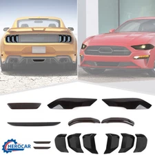 ⭕Smoked Car Headlight Taillight Lamp Cover Guard Trim Kit for Ford Mustang 2018+