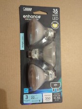 3 PAR16 Bulbs GU10 Feit Electric 35WATT uses 4.6w LED 350 Lumens
