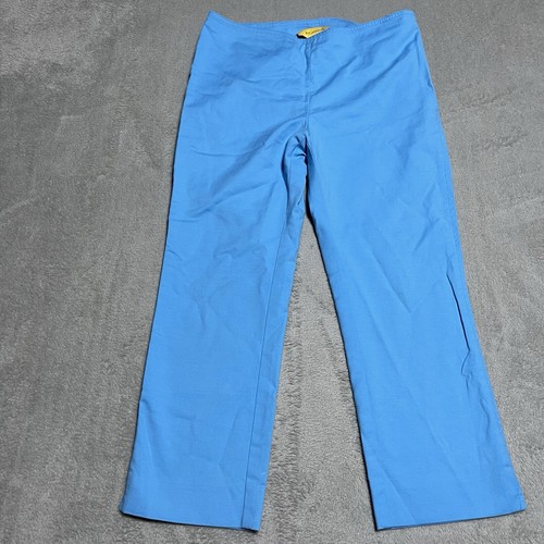 St Johns Pants Womens 4 Blue Capri Yellow Label Cropped