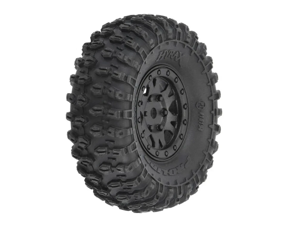 Pro-Line Axial SCX24 1.0" Hyrax Pre-Mounted Tires w/Black Impulse Wheel - Image 2 of 4