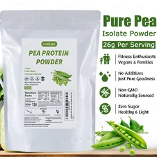 Pure Pea Protein Powder - Vegan -NON-GMO -HIGH PROTEIN 26g Per Serving-1.1lb,2lb