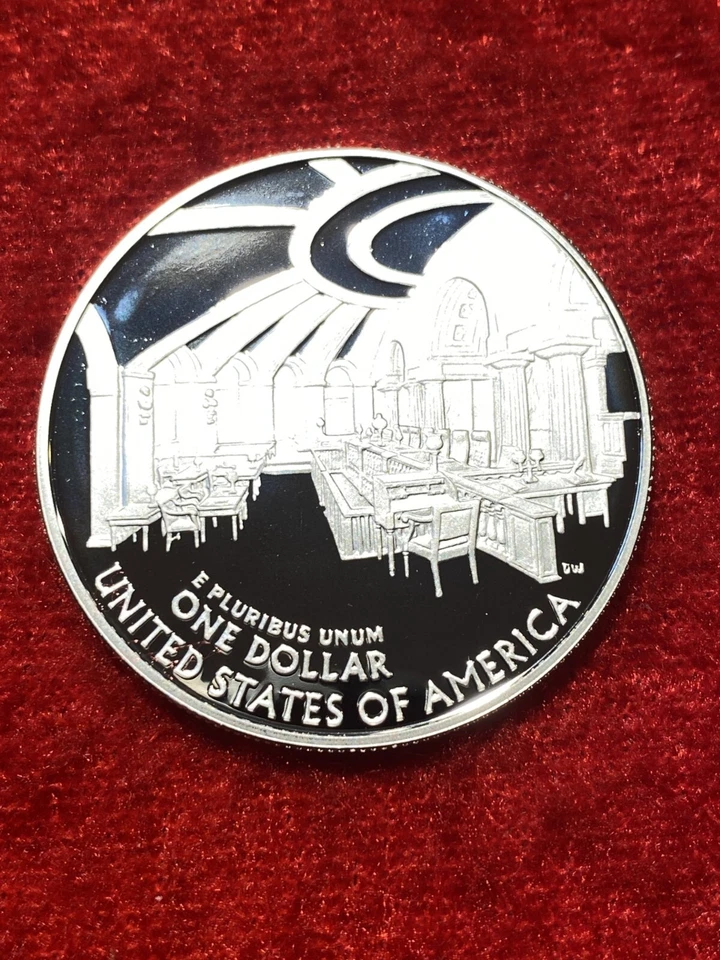 2005-P Chief Justice John Marshall Proof Silver Dollar with OGP and COI - Image 2 of 4