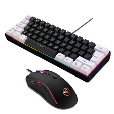 Gaming Tastatur und Maus Set RGB LED Gamer US...