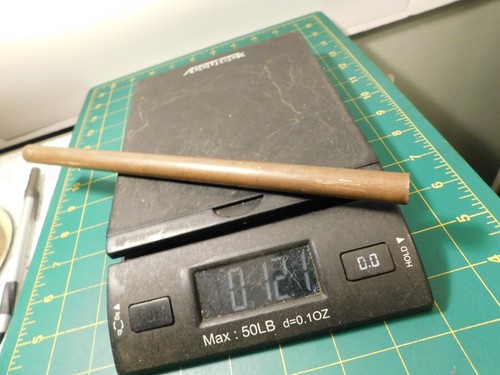 Copper Drift Soft blow 10 5/16" long x 1/2"punch Bar Stock Unmarked 12.1oz - Picture 6 of 8
