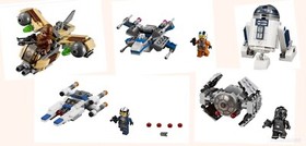 LEGO Star Wars LOT of 6 Small Sets- 100% complete- 75125 75128 75129 75160 30611