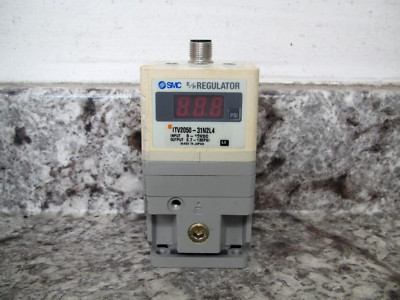 SMC ITV2050-31N2L4 0.9 MPa 0-10 VDC 1/4'' NPT 0.7-130 PSI E/P Regulator Used