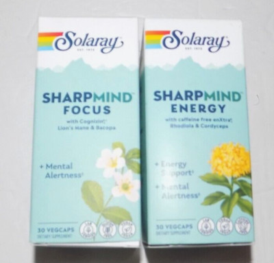 SharpMind Energy & Focus support Mental Alertness 30 Vegcaps BB10/25 11/25