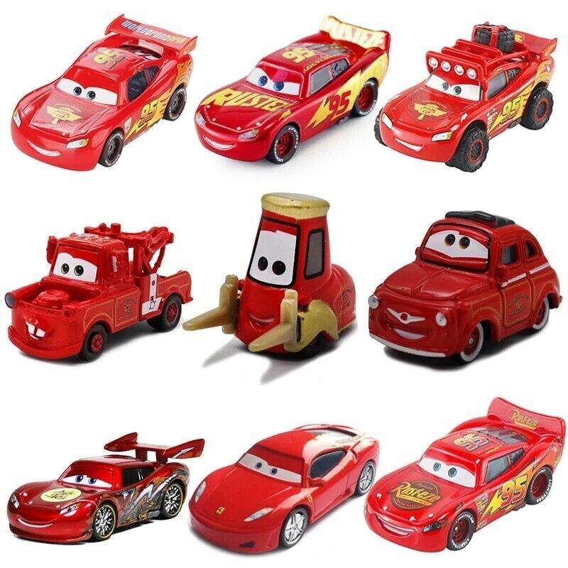  Disney Cars Toys Die-cast Lightning McQueen Vehicle : Toys &  Games