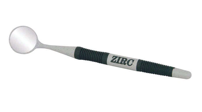 ZIRC Crystal HD Mouth Mirror - #5 with Soft Grip, Gray 12/Pk. 40% brighter