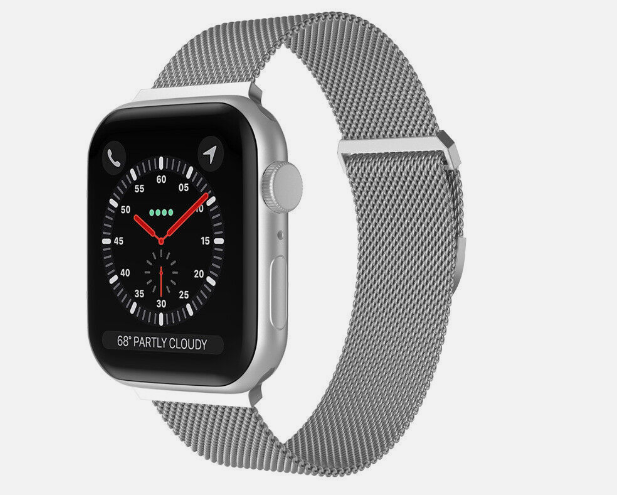 Apple watch ultra 2 stainless steel grey metal wrist band-image