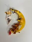 Enesco Cherished Teddies Bear Asleep/Moon Hanging Ornament Christmas