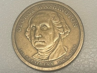 RARE 1789-1797 PRESIDENT GEORGE WASHINGTON $1 DOLLAR COIN 2007