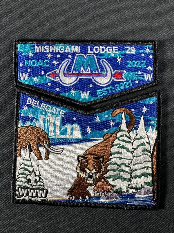 BSA Boy Scouts OA Mishigami Lodge 29 2022 NOAC DELEGATE MI Crossroads