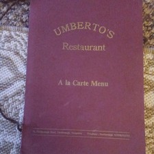 umbertos restaurant vintage restaurant menu farnborough