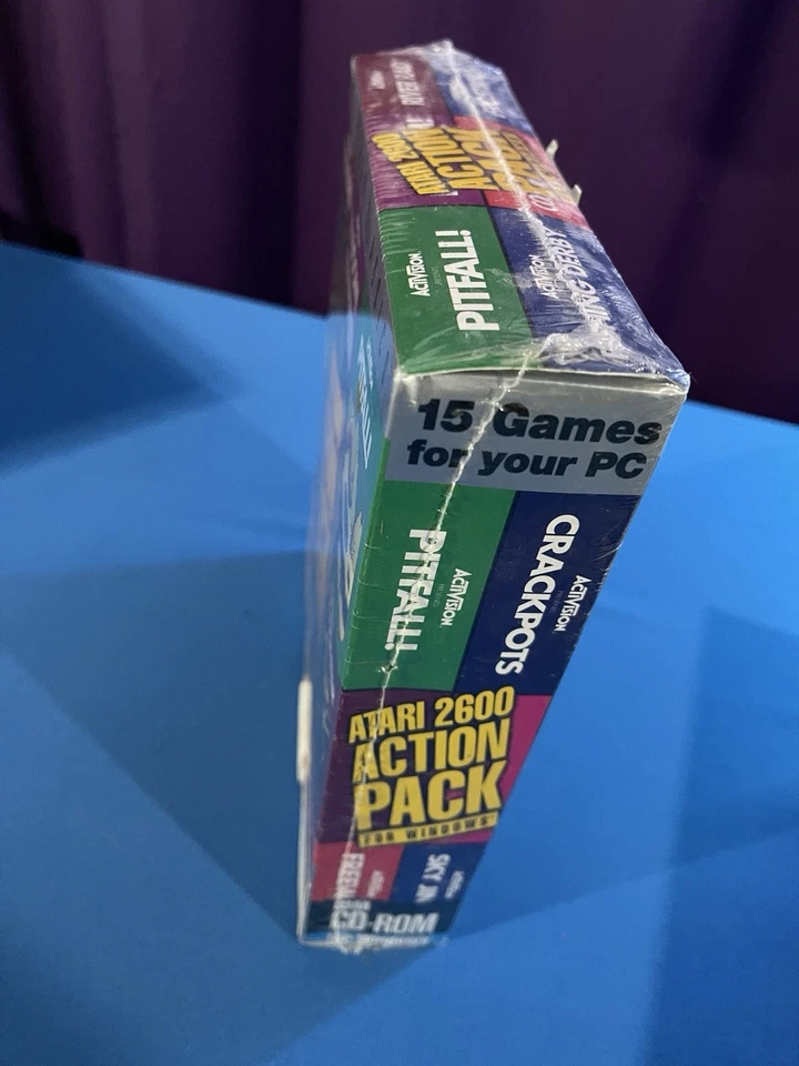 Atari 2600 Action Pack for Windows Big Box CD-ROM (PC, 1995) New Sealed - Image 3 of 4